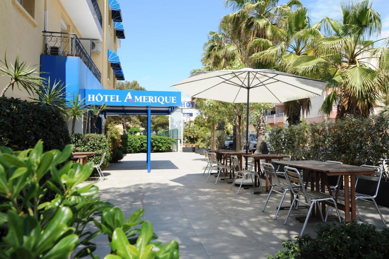 Amerique Hotel Palavas - Piscine - Plage Exterior foto